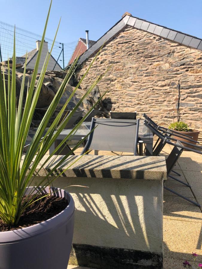 Charmante Longere Situee Au Coeur Du Finistere Le Trehou Exteriör bild